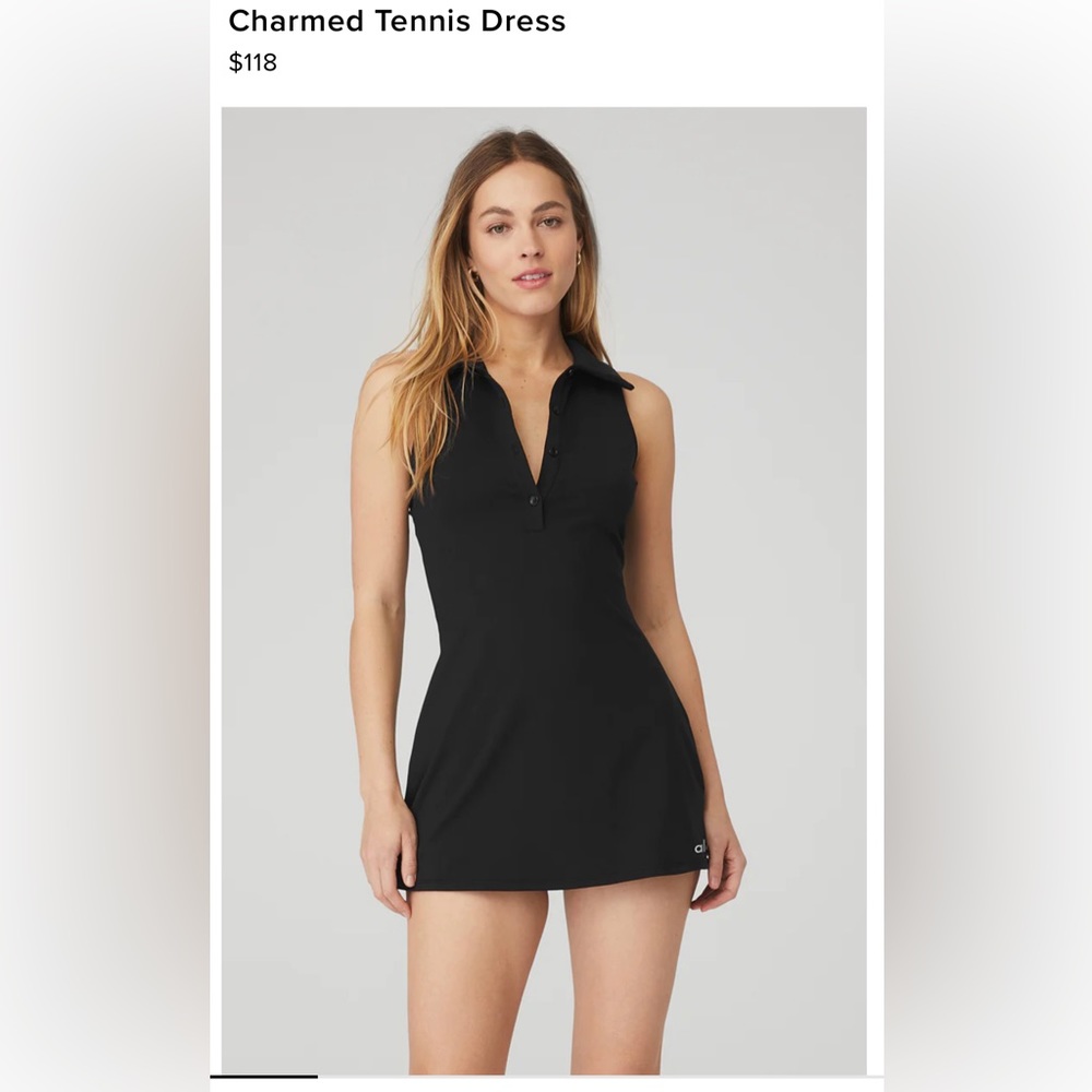 ALO Yoga Black Mini Dress great condition